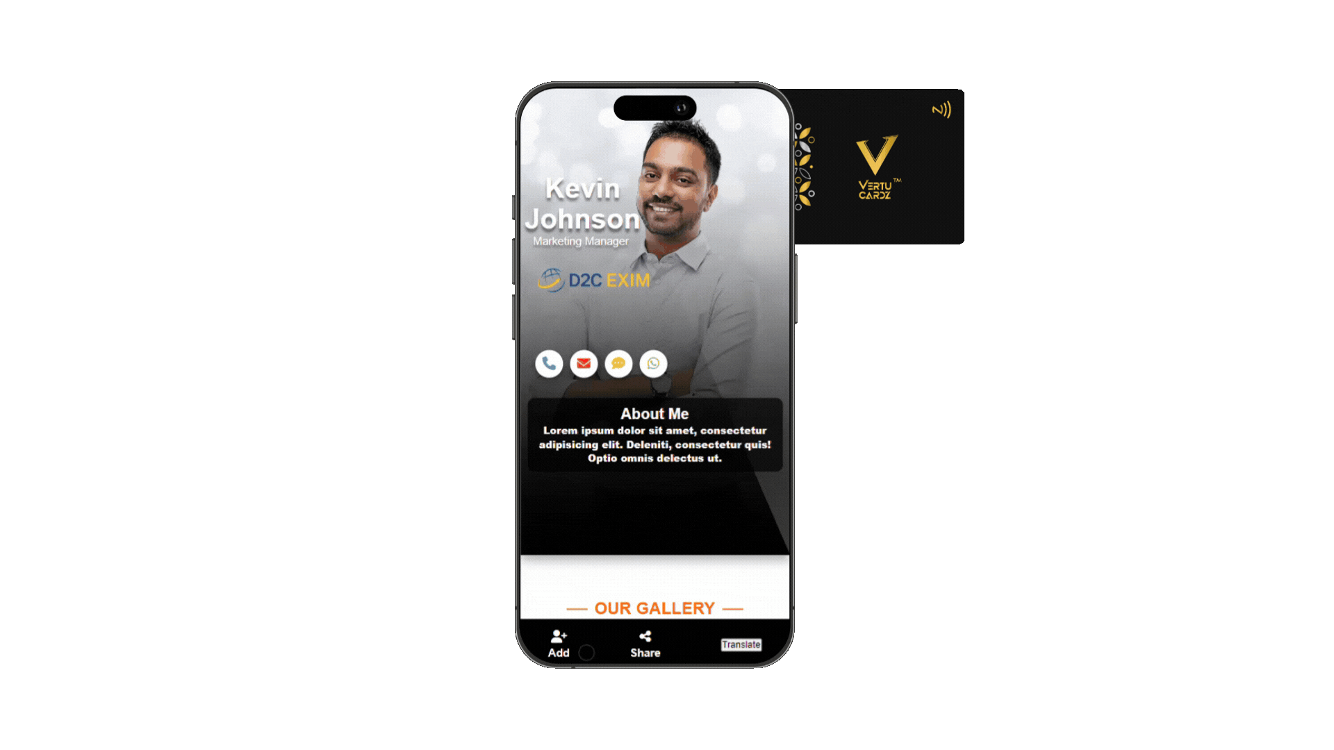 Digital Card Screen